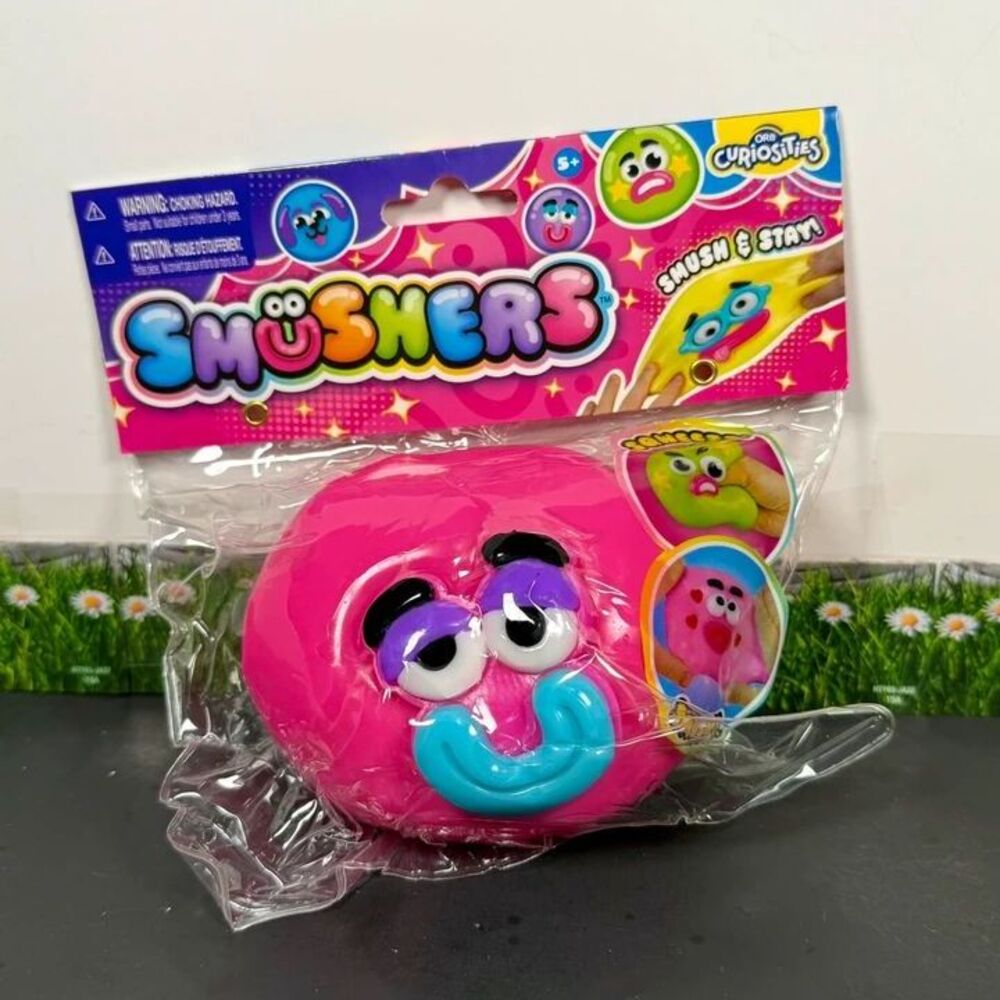 ORB Curiosities Smushers Squishy Toy New Sealed Dark Pink